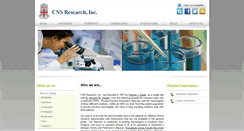 Desktop Screenshot of cns-research.com